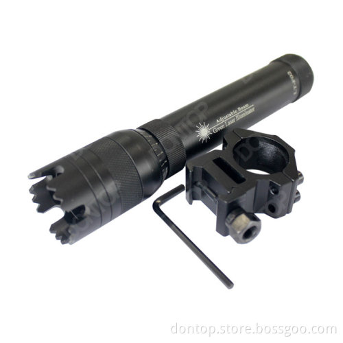 Rechargeable 50 MW Long Distance Green Laser Illuminator/ Adjustable Beam (GT006)